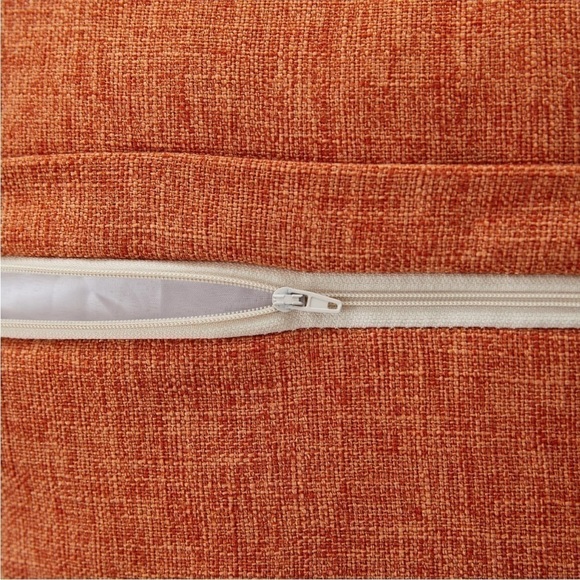 Farmhouse Mid Century Modern Bohemian Decorative Rust Orange Pillow Case Cover - Picture 4 of 16